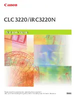 Preview for 1 page of Canon CLC 3220 Network Manual