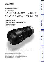 Canon CN-E15.5-47mm T2.8 L S Operation Manual preview