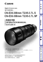 Canon CN-E30-300mm T2.95-3.7 LS Operation Manual предпросмотр