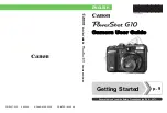 Предварительный просмотр 1 страницы Canon CNG10HOLKIT5-BFLYK1 - Powershot G10 14.7 Megapixel Digital Camera User Manual