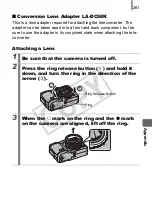 Предварительный просмотр 263 страницы Canon CNG10HOLKIT5-BFLYK1 - Powershot G10 14.7 Megapixel Digital Camera User Manual