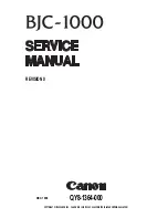 Предварительный просмотр 1 страницы Canon Color Bubble Jet BJC-1000 Series Service Manual