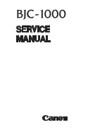 Предварительный просмотр 3 страницы Canon Color Bubble Jet BJC-1000 Series Service Manual