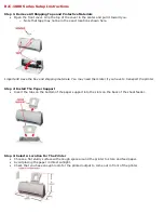 Canon Color Bubble Jet BJC-1000 Series Setup Instructions предпросмотр