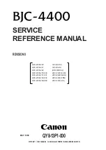 Предварительный просмотр 2 страницы Canon Color Bubble Jet BJC-4400 Series Service Reference Manual