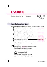 Предварительный просмотр 274 страницы Canon Color Bubble Jet BJC-4400 Series Service Reference Manual