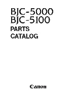 Canon Color Bubble Jet BJC-5000 Series Parts Catalog предпросмотр