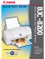 Canon Color Bubble Jet BJC-8200 Quick Start Manual preview