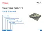 Предварительный просмотр 1 страницы Canon Color Image Reader-F1 Service Manual