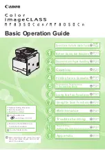 Canon Color imageCLASS MF8050Cn Basic Operation Manual предпросмотр