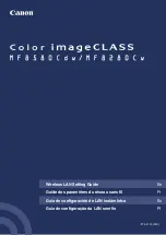 Canon Color imageCLASS MF8580Cdw Settings Manual preview