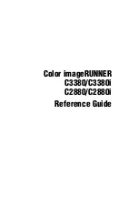 Preview for 3 page of Canon Color imageRUNNER C3380 Series Reference Manual