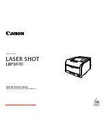 Canon Color imageRUNNER LBP5970 Getting Started Manual preview
