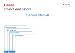 Preview for 1 page of Canon Color Send Kit-Y1 Service Manual