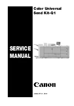 Canon Color Universal Send Kit-Q1 Service Manual preview