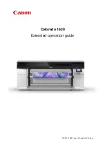 Предварительный просмотр 1 страницы Canon Colorado 1630 Operation Manual