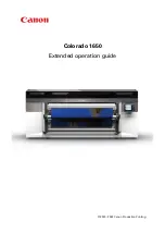 Предварительный просмотр 1 страницы Canon Colorado 1650 Operation Manual