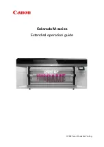 Предварительный просмотр 1 страницы Canon Colorado M Series Operation Manual