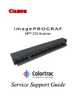 Предварительный просмотр 1 страницы Canon Colortrac imagePROGRAF MFP Z36 Service Support Manual