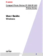 Canon CP-220 Driver Manual preview