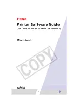 Предварительный просмотр 1 страницы Canon CP Printer Solution Disk Version 4 Printer Software Manual