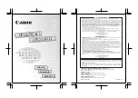 Предварительный просмотр 1 страницы Canon CP1013D II Instruction Manual