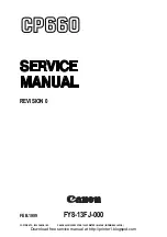 Предварительный просмотр 1 страницы Canon CP660 Service Manual