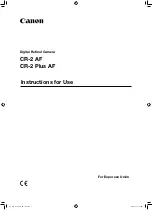 Canon CR-2 AF Instructions For Use Manual предпросмотр