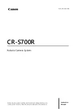 Preview for 1 page of Canon CR-S700R Instruction Manual