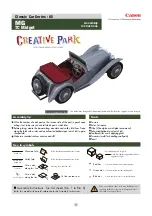 Canon Creative Park Classic Car 05 Series Assembly Instructions Manual preview