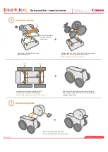 Предварительный просмотр 4 страницы Canon Creative Park Elastic-powered Duck Assembly Instructions