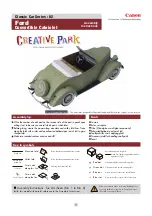 Preview for 1 page of Canon Creative Park Ford Convertible Cabriolet Assembly Instructions Manual