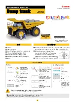 Preview for 25 page of Canon CREATIVE PARK Komatsu Dump truck Manual