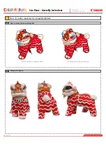 Предварительный просмотр 9 страницы Canon CREATIVE PARK Lion Dance Assembly Instructions Manual