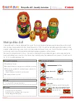 Предварительный просмотр 1 страницы Canon Creative Park Matryoska doll Assembly Instructions Manual