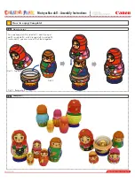 Предварительный просмотр 6 страницы Canon Creative Park Matryoska doll Assembly Instructions Manual