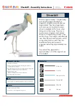 Предварительный просмотр 1 страницы Canon CREATIVE PARK Shoebill Assembly Instructions