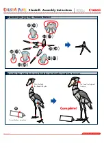 Предварительный просмотр 5 страницы Canon CREATIVE PARK Shoebill Assembly Instructions