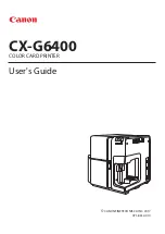 Предварительный просмотр 1 страницы Canon CX-G6400 User Manual