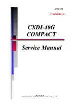 Canon CXDI-40G COMPACT Service Manual preview