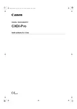 Preview for 1 page of Canon CXDI-Pro Instructions For Use Manual