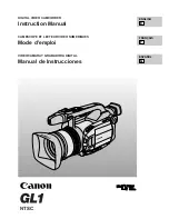 Предварительный просмотр 1 страницы Canon D17-3712-251 - GL1 Camcorder - 270 KP Instruction Manual