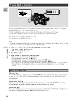 Предварительный просмотр 28 страницы Canon D17-3712-251 - GL1 Camcorder - 270 KP Instruction Manual