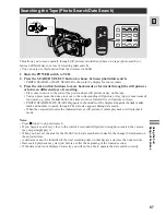 Preview for 67 page of Canon D17-3712-251 - GL1 Camcorder - 270 KP Instruction Manual