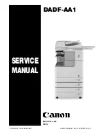 Canon DADF-AA1 Service Manual предпросмотр