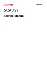 Preview for 1 page of Canon DADF-AV1 Service Manual