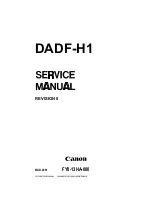 Предварительный просмотр 1 страницы Canon DADF-H1 Service Manual