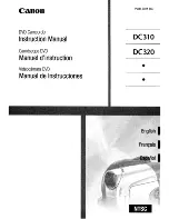 Canon DC 320 Instruction Manual preview