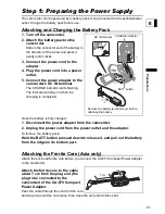 Предварительный просмотр 21 страницы Canon DC DC 40 Instruction Manual