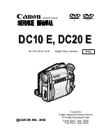 Canon DC10 E Service Manual preview